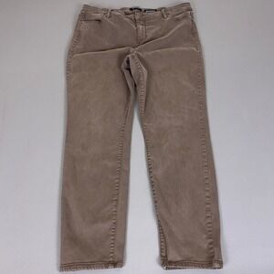 Buffalo David Bitton Hanna High Rise Skinny Jeans Women's Size 16/36 Taupe Brown